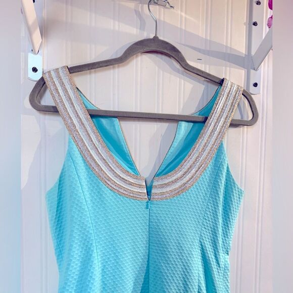 Lilly Pulitzer Dresses Lilly Pulitzer Valli Shift Dress Serene Blue Sz 2 - Picture 2 of 8